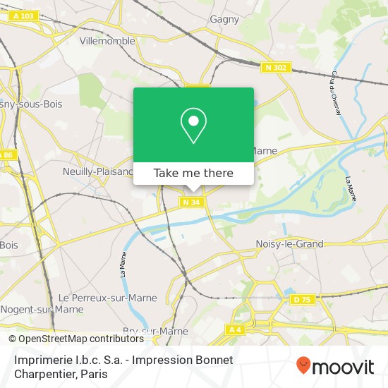 Imprimerie I.b.c. S.a. - Impression Bonnet Charpentier map