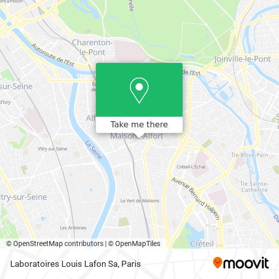 Laboratoires Louis Lafon Sa map