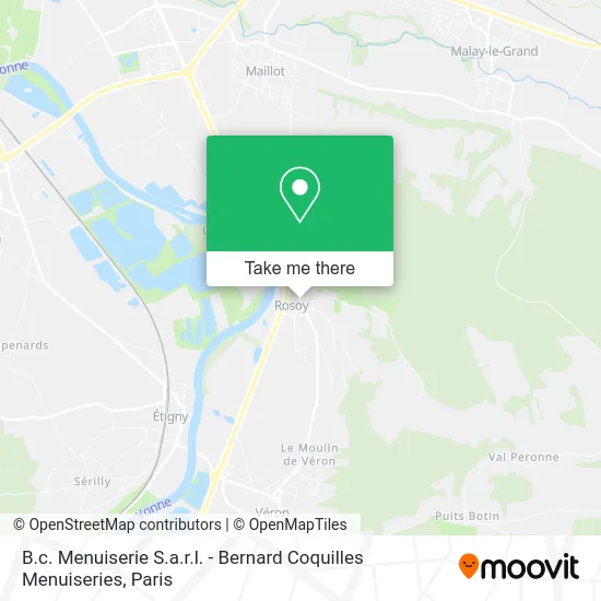 B.c. Menuiserie S.a.r.l. - Bernard Coquilles Menuiseries map