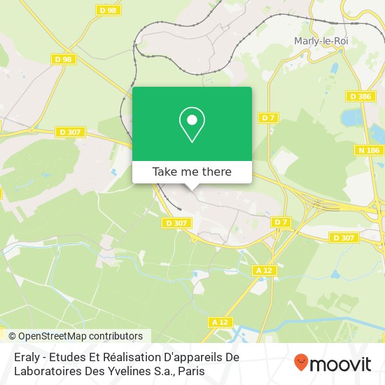 Eraly - Etudes Et Réalisation D'appareils De Laboratoires Des Yvelines S.a. map
