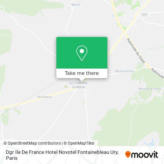 Mapa Dgr Ile De France Hotel Novotel Fontainebleau Ury