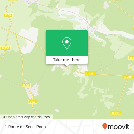 1 Route de Sens map