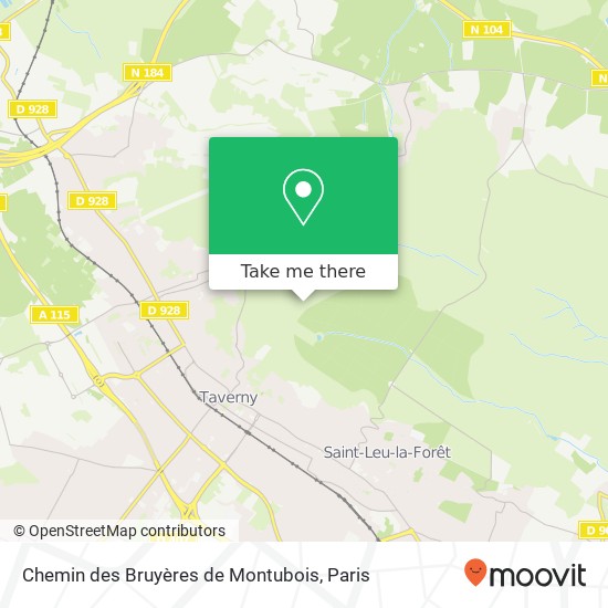 Mapa Chemin des Bruyères de Montubois