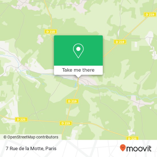 Mapa 7 Rue de la Motte