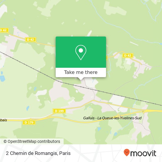 2 Chemin de Romangis map
