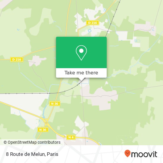 Mapa 8 Route de Melun
