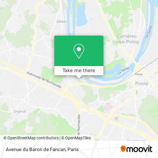 Avenue du Baron de Fancan map