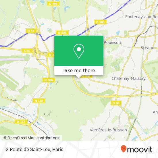 Mapa 2 Route de Saint-Leu