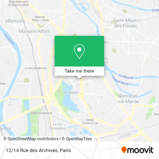 12/14 Rue des Archives map