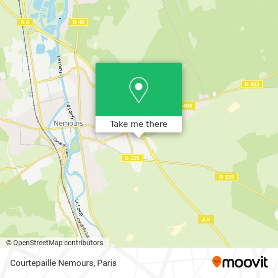 Courtepaille Nemours map