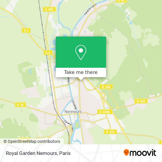 Mapa Royal Garden Nemours