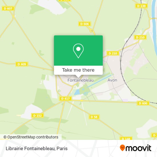 Librairie Fontainebleau map