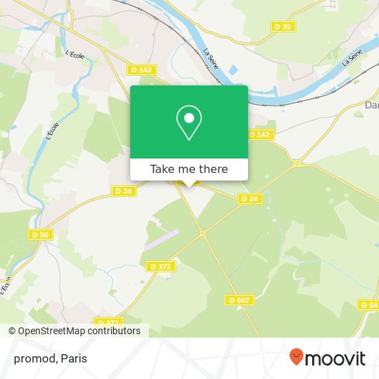 Mapa promod, 77190 Villiers-en-Bière