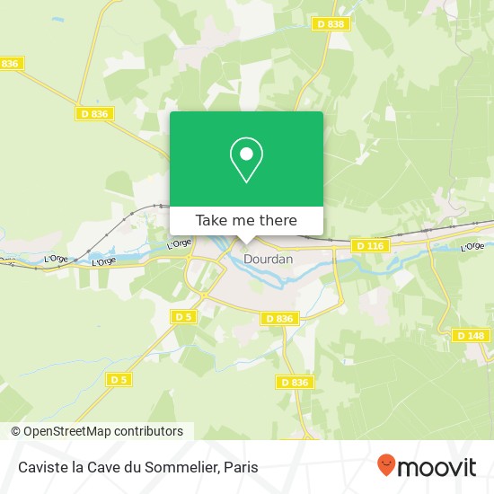 Mapa Caviste la Cave du Sommelier, 46 Rue de Chartres 91410 Dourdan