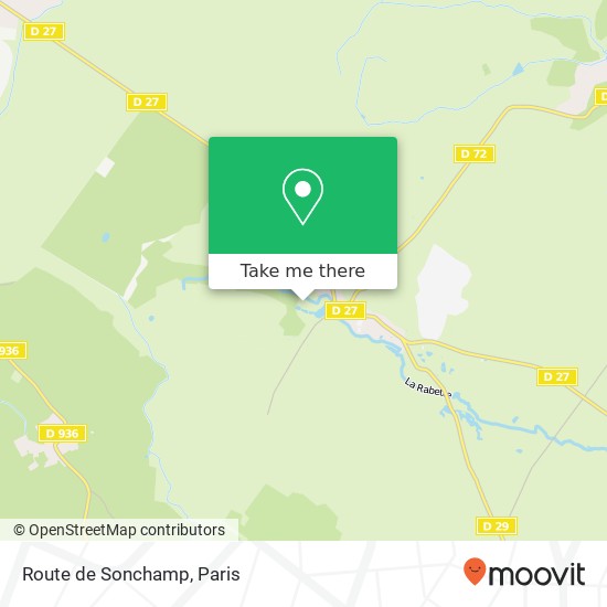 Route de Sonchamp map