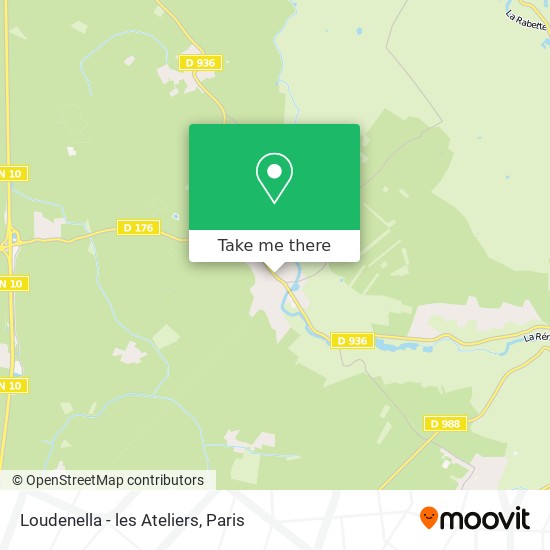 Mapa Loudenella - les Ateliers