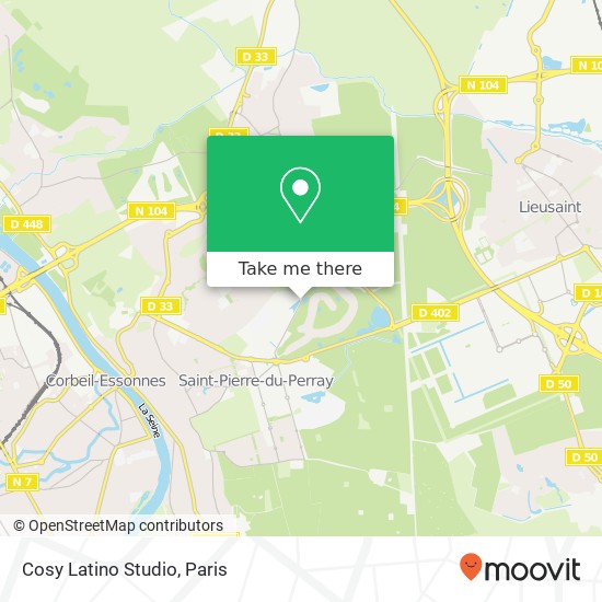 Cosy Latino Studio, Avenue de la Tour Maury 91280 Saint-Pierre-du-Perray map