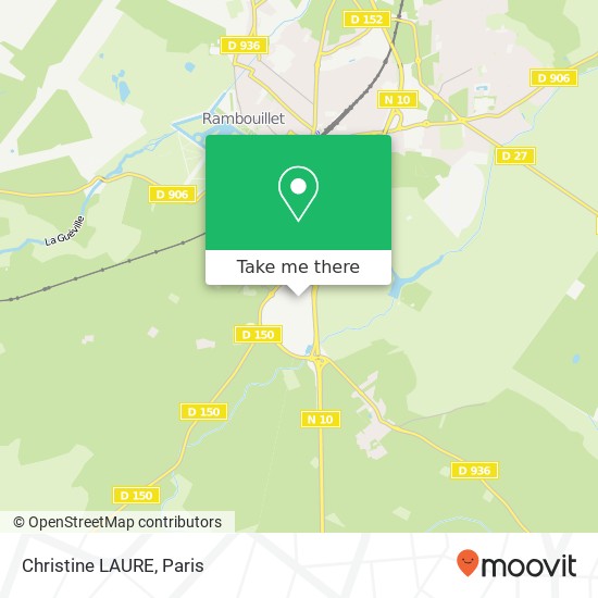 Mapa Christine LAURE, 78120 Rambouillet