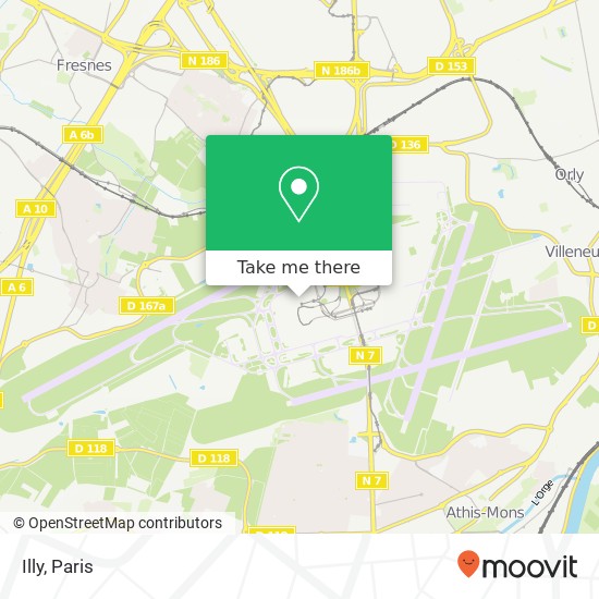 Mapa Illy, Rue de Genève 94390 Paray-Vieille-Poste