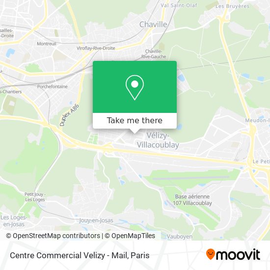Centre Commercial Velizy - Mail map