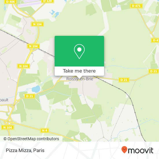 Pizza Mizza, Place Salvador Allende 77680 Roissy-en-Brie map