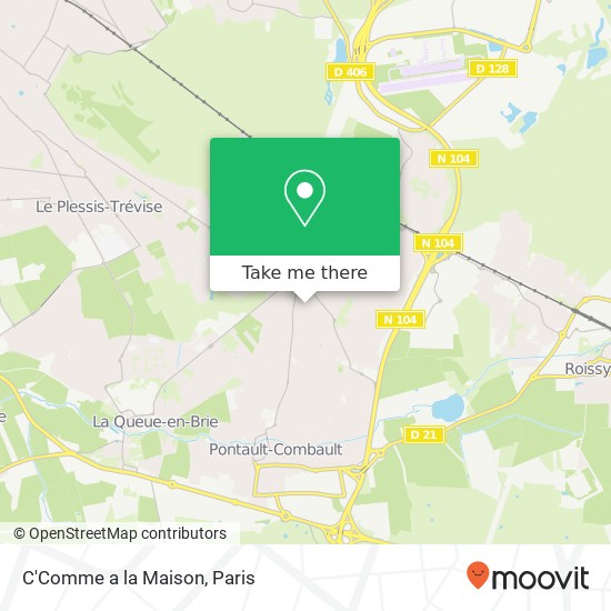 C'Comme a la Maison, 23BIS Avenue des Marguerites 77340 Pontault-Combault map
