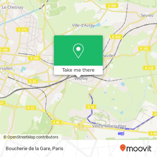 Boucherie de la Gare, 31 Rue Rieussec 78220 Viroflay map