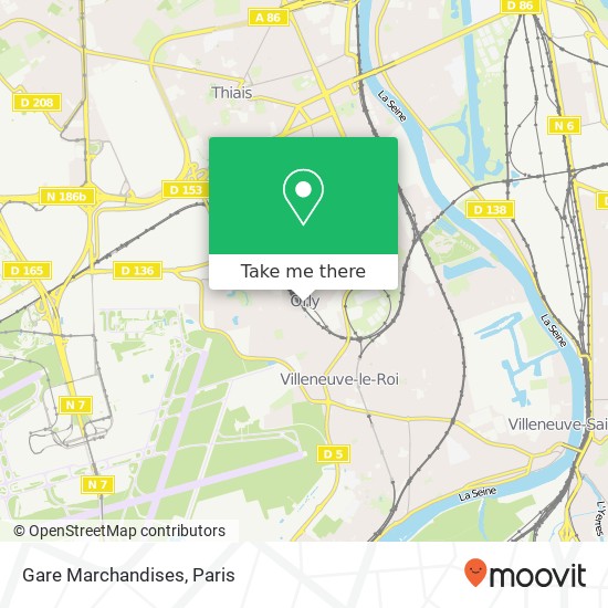 Gare Marchandises map