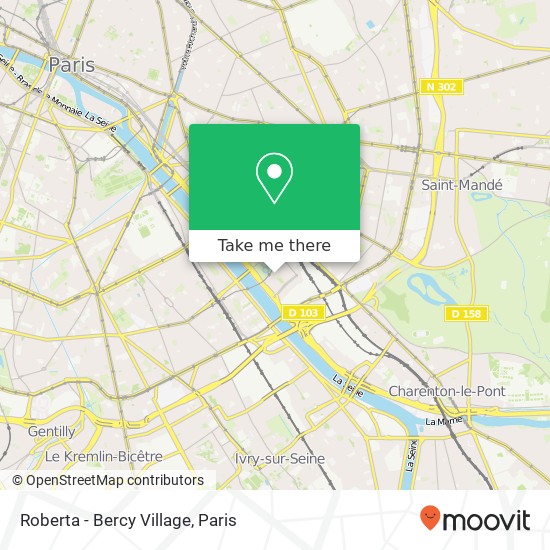 Roberta - Bercy Village, 30 Cour Saint-Émilion 75012 Paris map