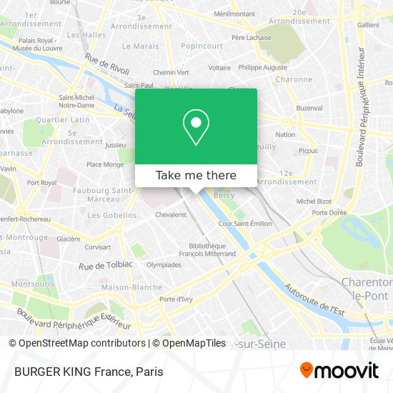 BURGER KING France map