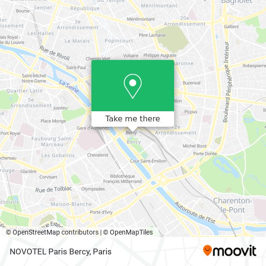 NOVOTEL Paris Bercy map