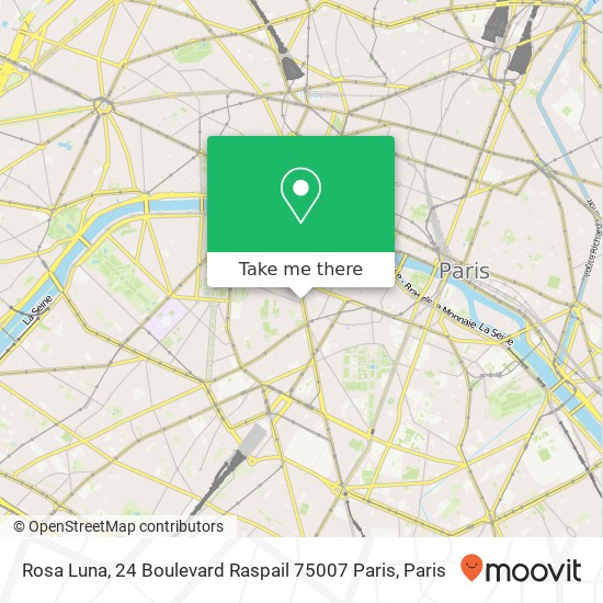 Rosa Luna, 24 Boulevard Raspail 75007 Paris map