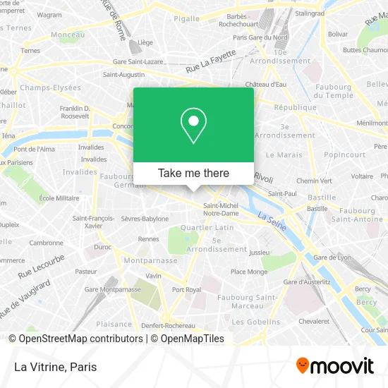 La Vitrine map
