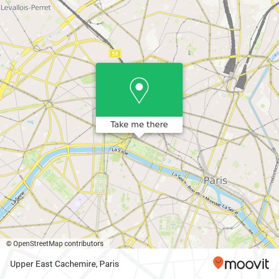 Mapa Upper East Cachemire, 240 Rue de Rivoli 75001 Paris