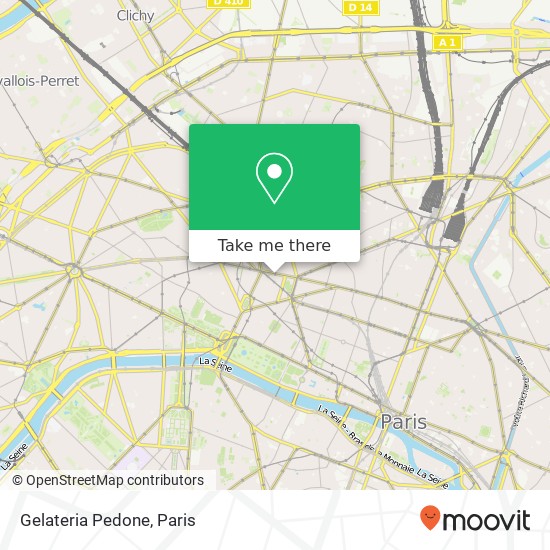 Gelateria Pedone, Boulevard Haussmann 75009 Paris map