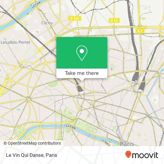 Mapa Le Vin Qui Danse, 9 Rue de Moscou 75008 Paris