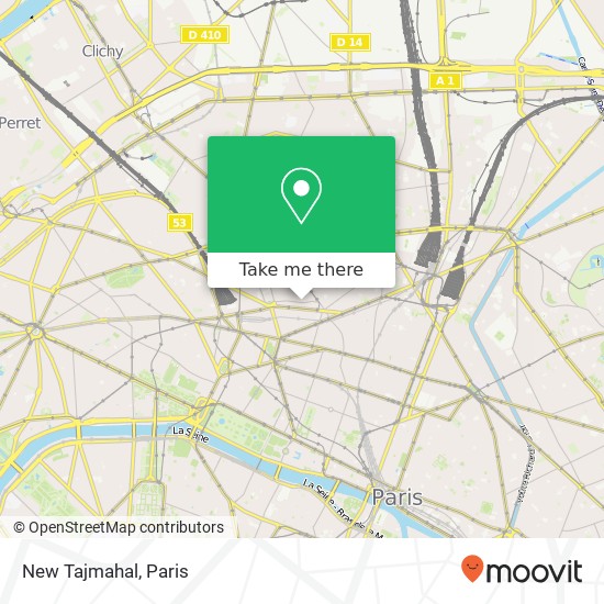 New Tajmahal, 28 Rue Saint-Lazare 75009 Paris map