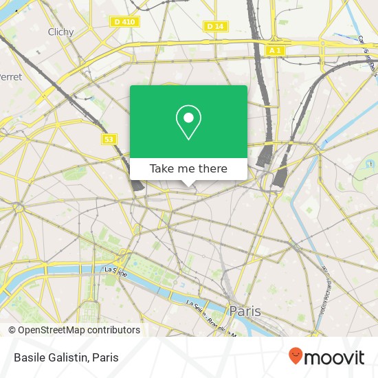 Mapa Basile Galistin, 20 Rue Saint-Lazare 75009 Paris