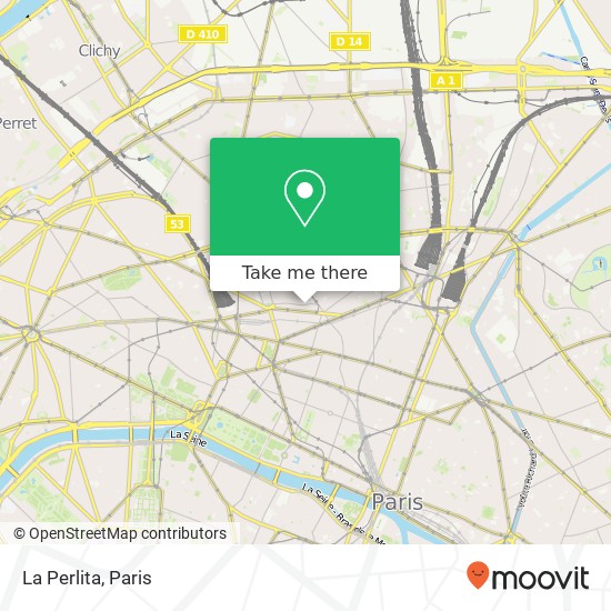 Mapa La Perlita, 15 Rue Saint-Lazare 75009 Paris