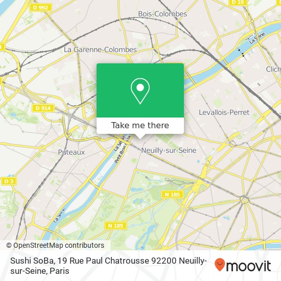 Sushi SoBa, 19 Rue Paul Chatrousse 92200 Neuilly-sur-Seine map