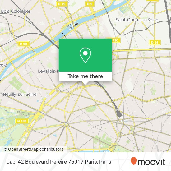 Cap, 42 Boulevard Pereire 75017 Paris map