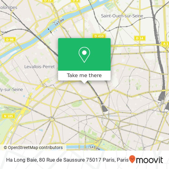 Mapa Ha Long Baie, 80 Rue de Saussure 75017 Paris