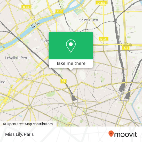 Miss Lily, 100 Avenue de Clichy 75017 Paris map