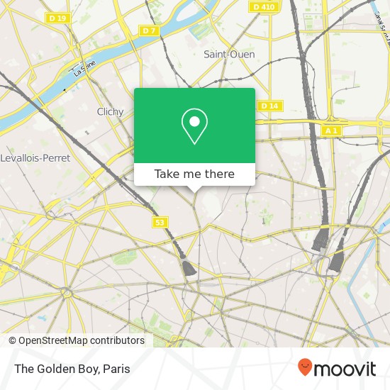 The Golden Boy, 29 Avenue de Saint-Ouen 75017 Paris map