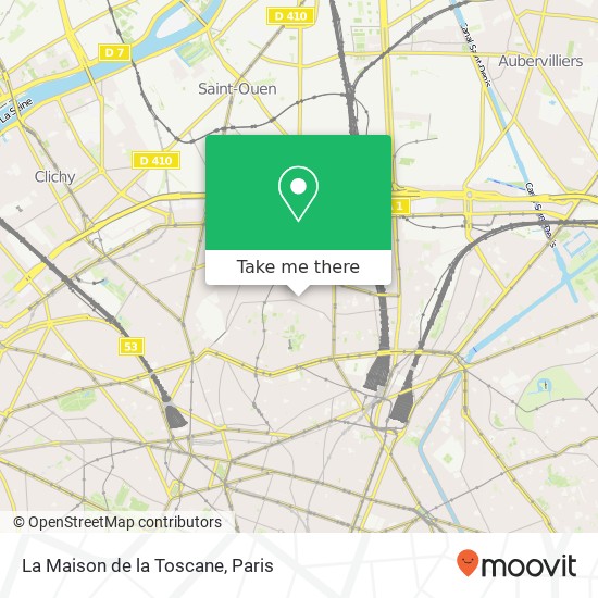 La Maison de la Toscane, 6 Rue Hermel 75018 Paris map