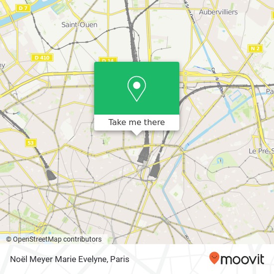 Noël Meyer Marie Evelyne, 11 Rue Saint-Luc 75018 Paris map
