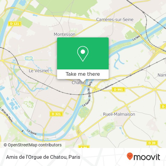 Amis de l'Orgue de Chatou map