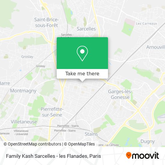 Mapa Family Kash Sarcelles - les Flanades