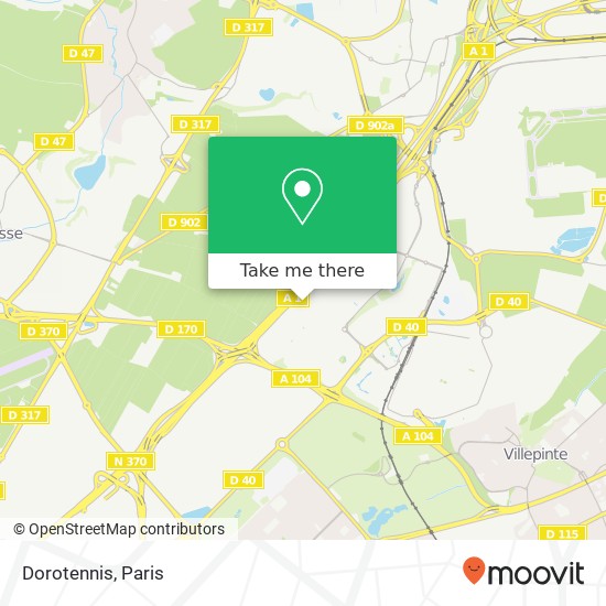 Mapa Dorotennis, 95500 Gonesse