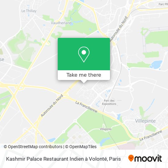 Mapa Kashmir Palace Restaurant Indien à Volonté